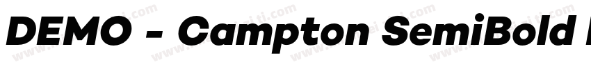 DEMO - Campton SemiBold Regular字体转换